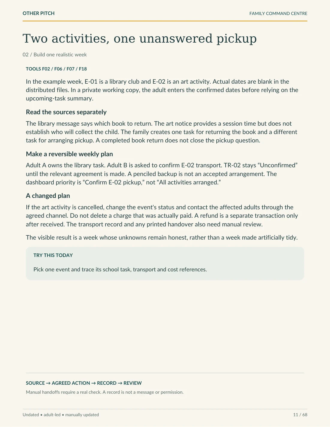 Guide page 11 from the actual family files