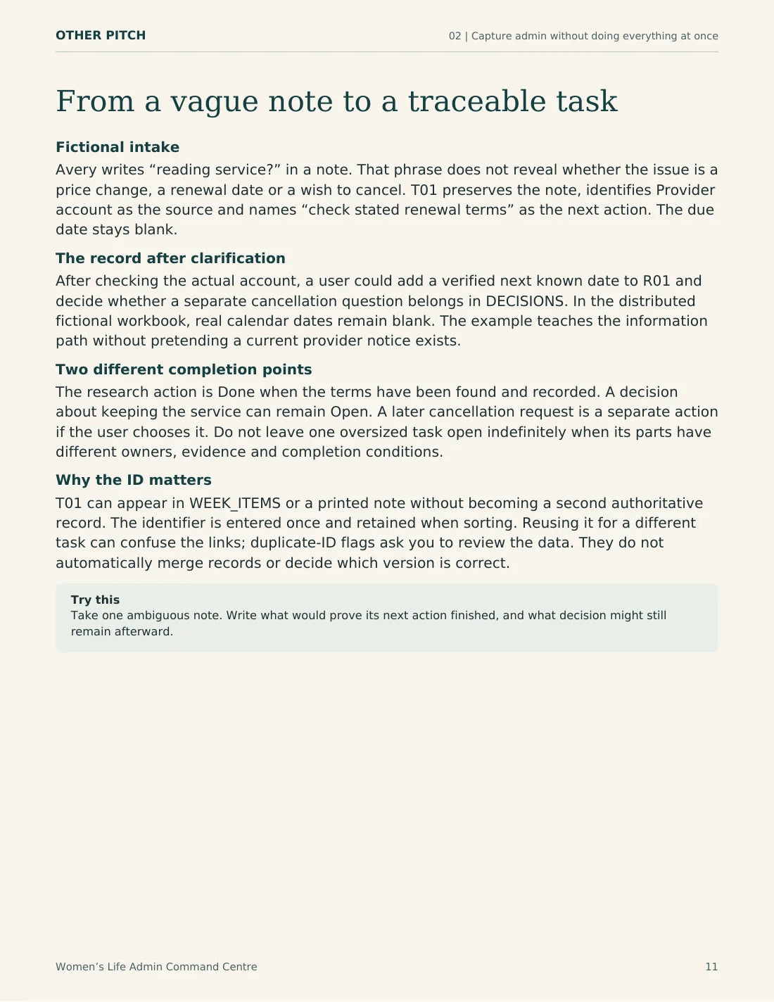 Guide page 11 from the actual women files